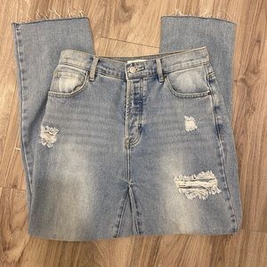 Pacsun high rise distressed jeans